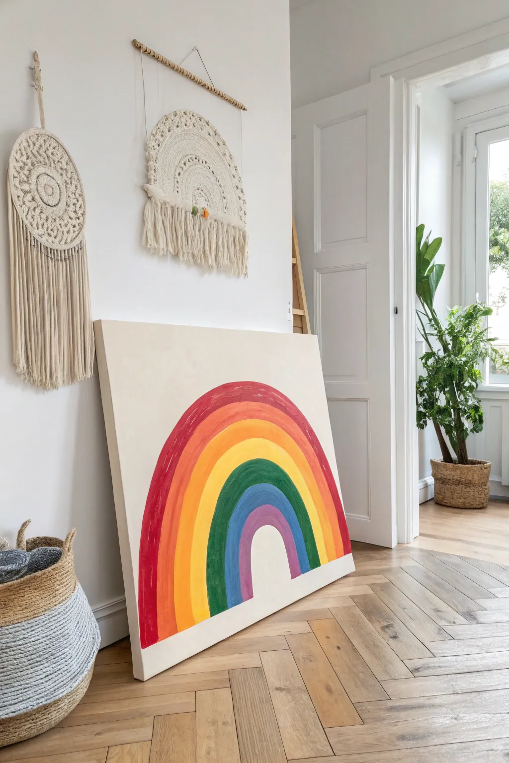 Embrace the joy of new beginnings with a splash of rainbow magic.