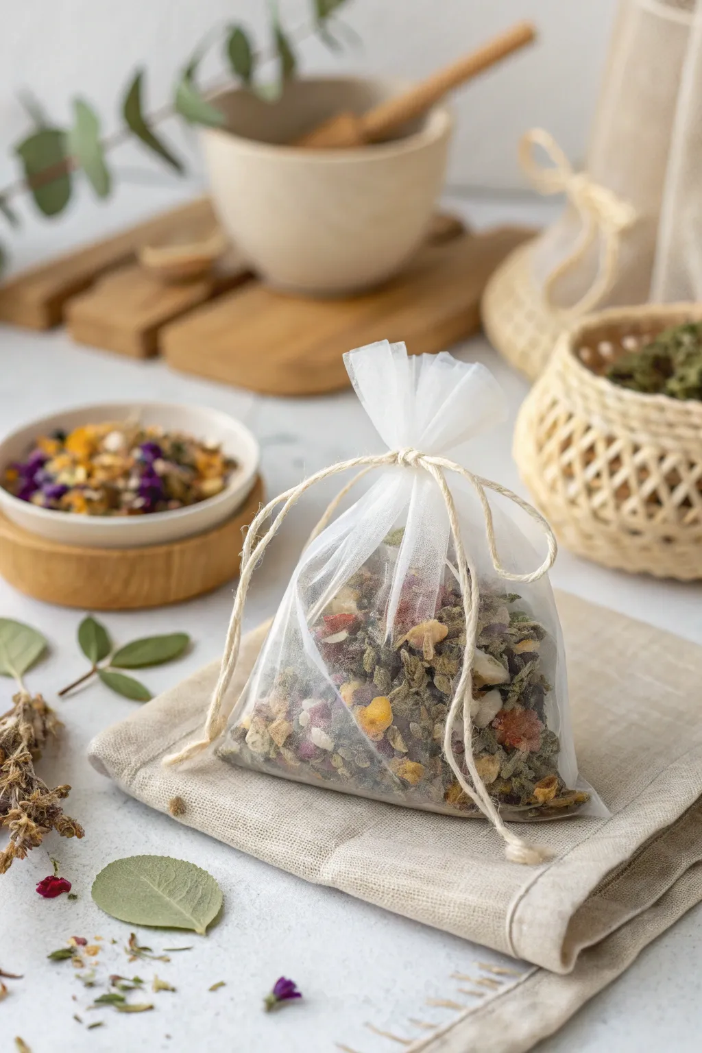 Delight your guests with a touch of natural elegance—handcrafted herbal tea sachets as the perfect baby shower thank you gift.