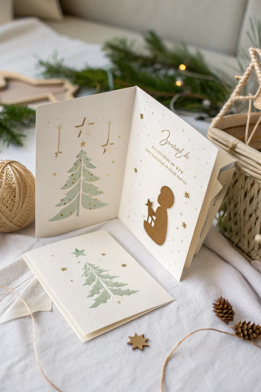Delight in the magic of a pop-up surprise this Christmas with a touch of minimalist elegance.