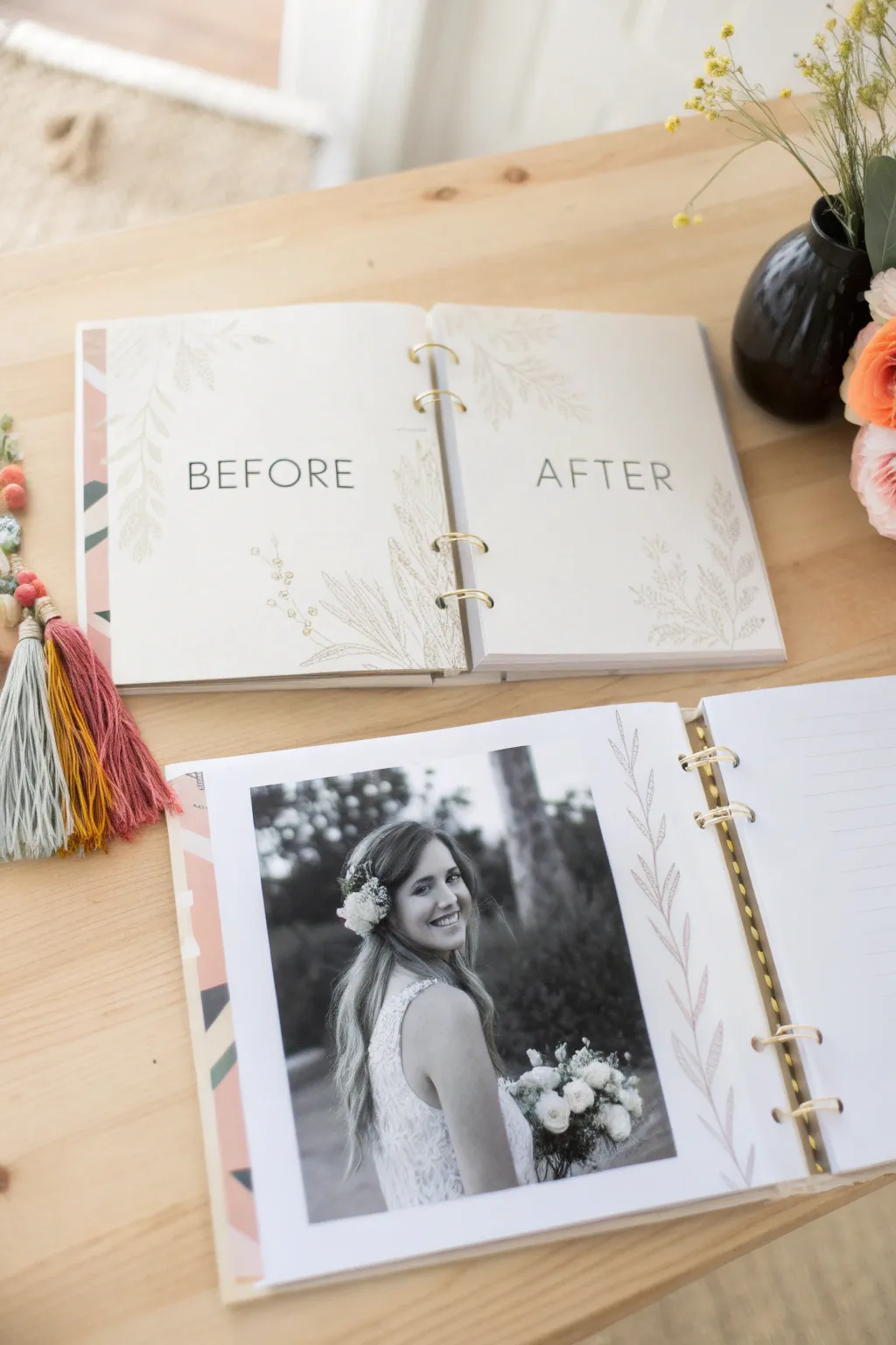 Capture the journey from single to bachelorette with a stunning before and after scrapbook spread. 🎨✨ #ScrapbookIdeas #BacheloretteJourney