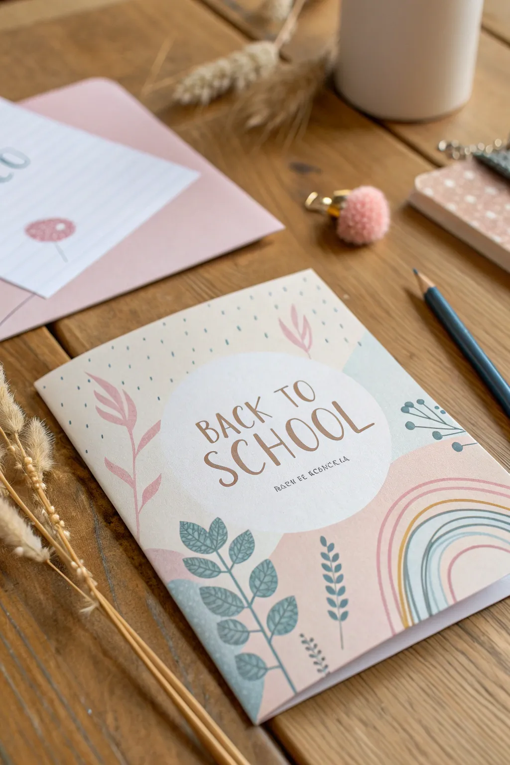 Embrace the calm with pastel hues for a serene back-to-school vibe.