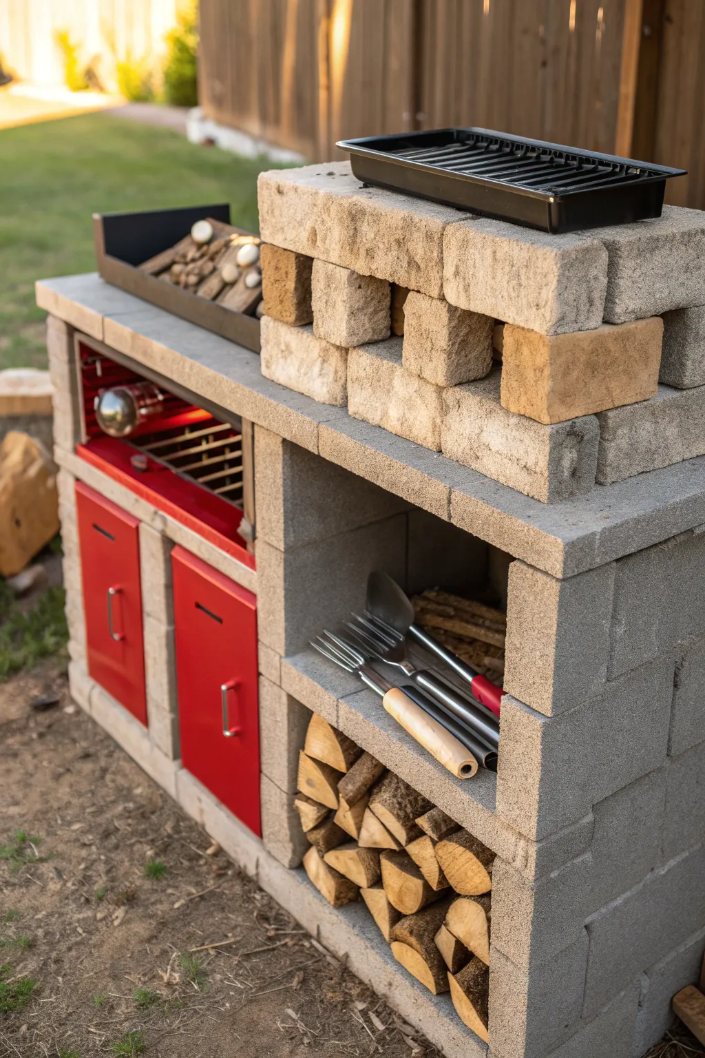 Elevate your backyard grilling with style and organization—discover the art of creative storage solutions.