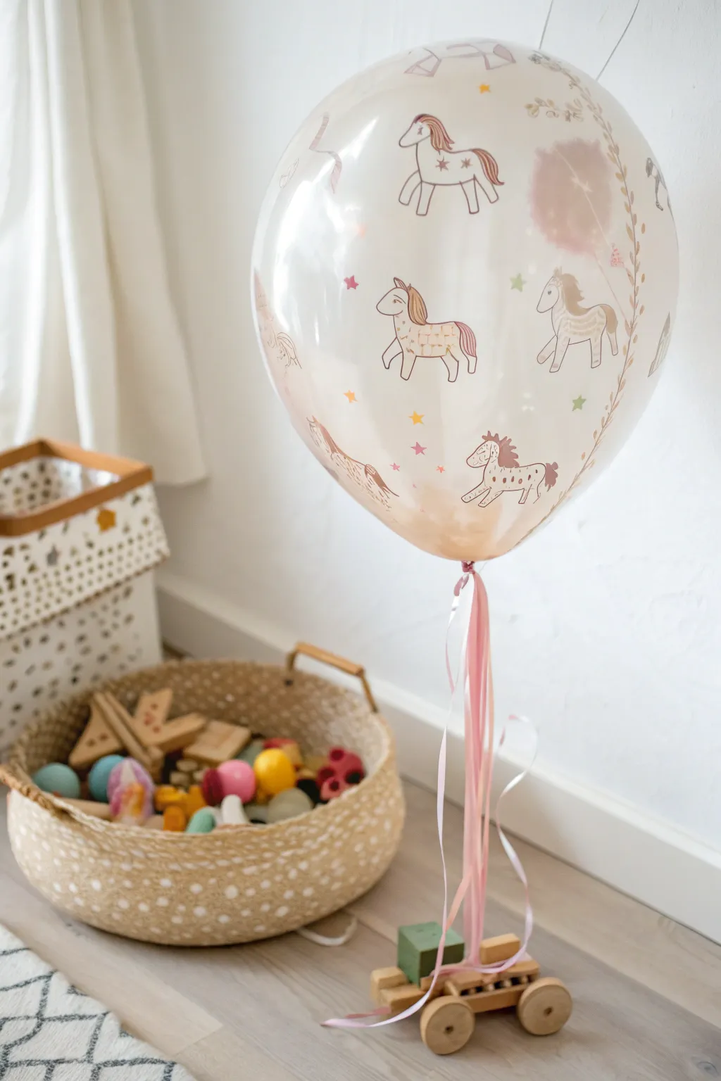Unveil the magic inside: A minimalist balloon pinata filled with delightful surprises!