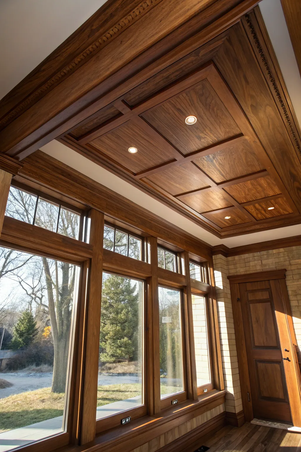 Maximize your basement's potential with soffits that frame natural light beautifully.