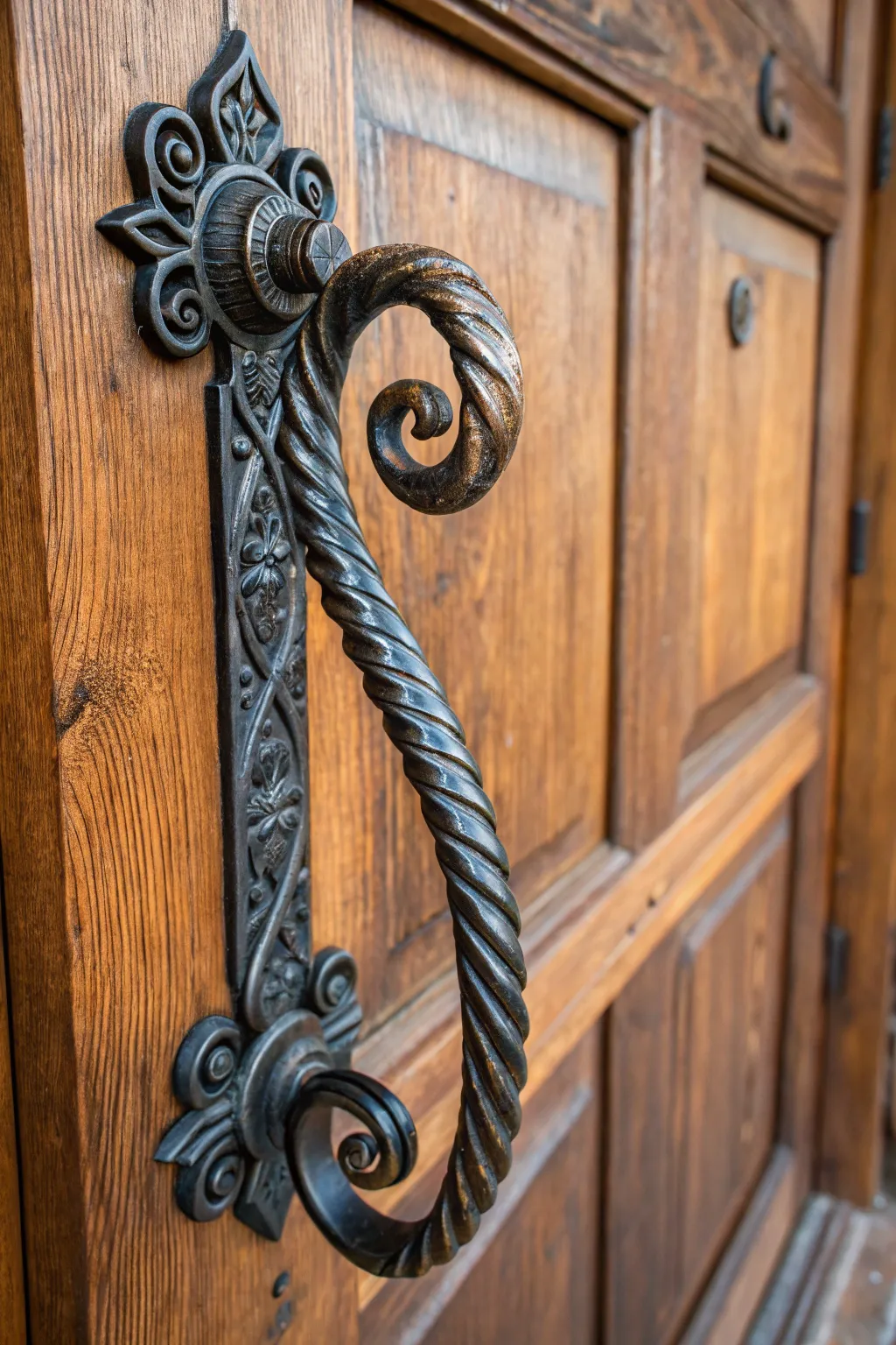 Transform your space with the charm of handcrafted iron door pulls.