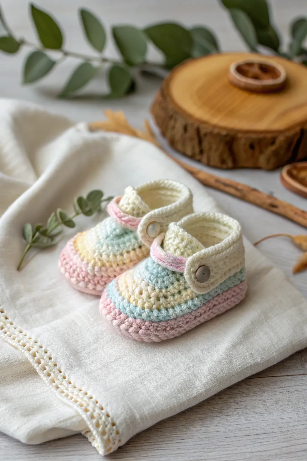 Crochet your way to cuteness with these colorful baby booties—perfect for beginners and full of charm!