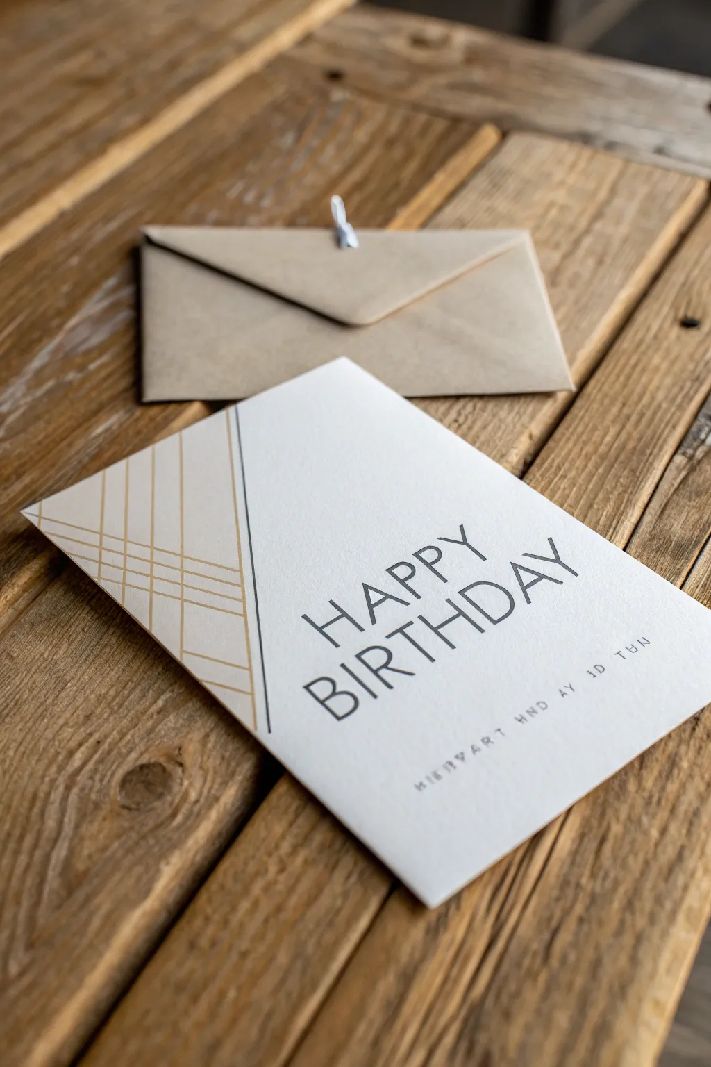 Uncover the magic of a secret message with this minimalist birthday card design, perfect for adding a personal touch to your boyfriend's special day.