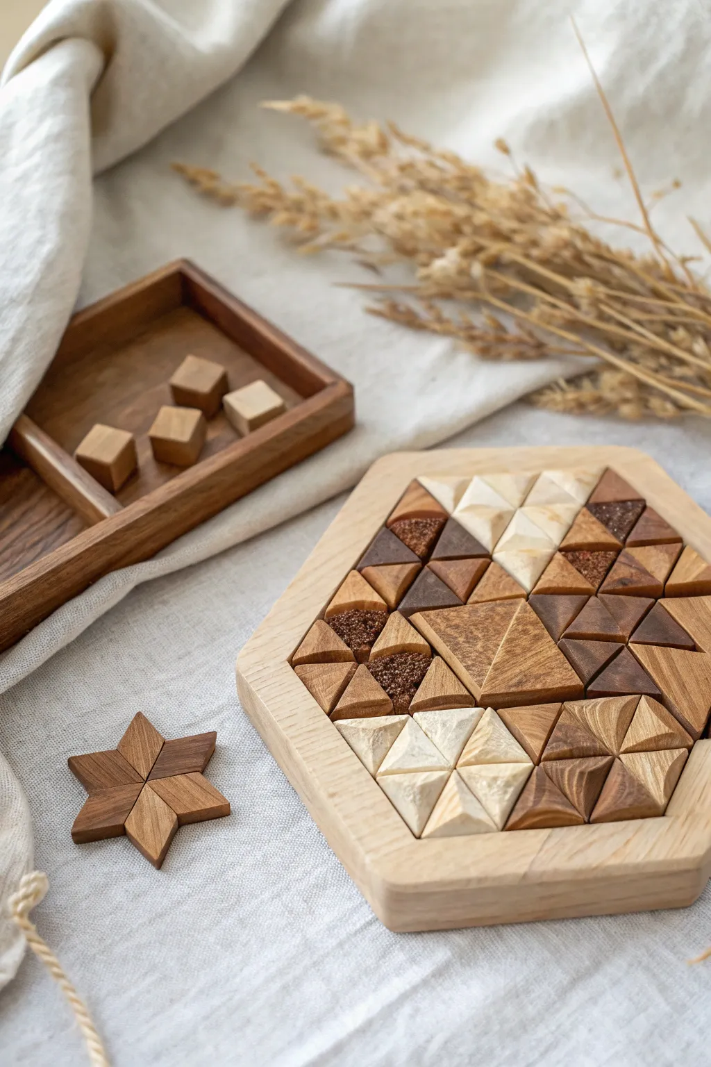 Unlock the joy of play with this elegant wooden puzzle, a perfect birthday surprise that combines simplicity with endless fun.
