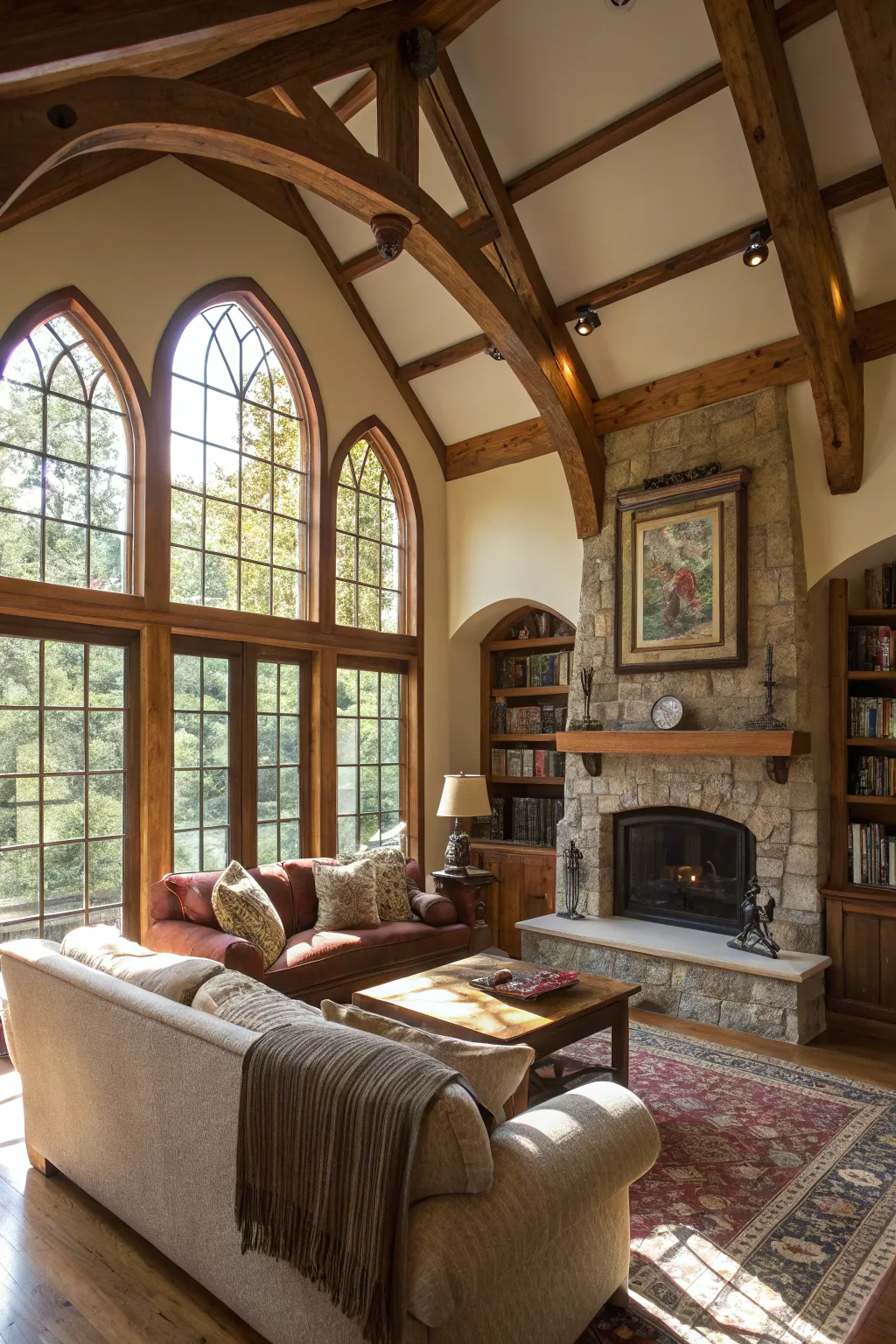 Architectural elements add character and dimension.
