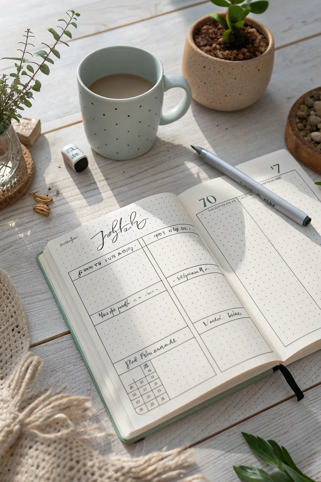 Elevate your organization game with a minimalist habit tracker that pairs style with productivity. 🌿✨ #BulletJournal #ScandiBoho