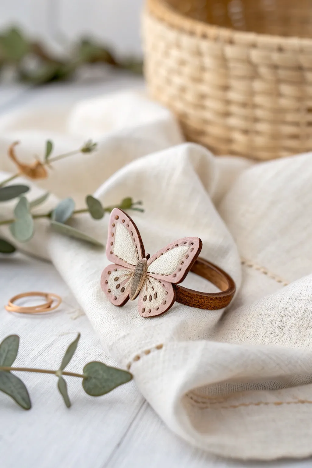 Let your creativity take flight with this charming butterfly ring, a perfect blend of playful elegance and natural beauty.