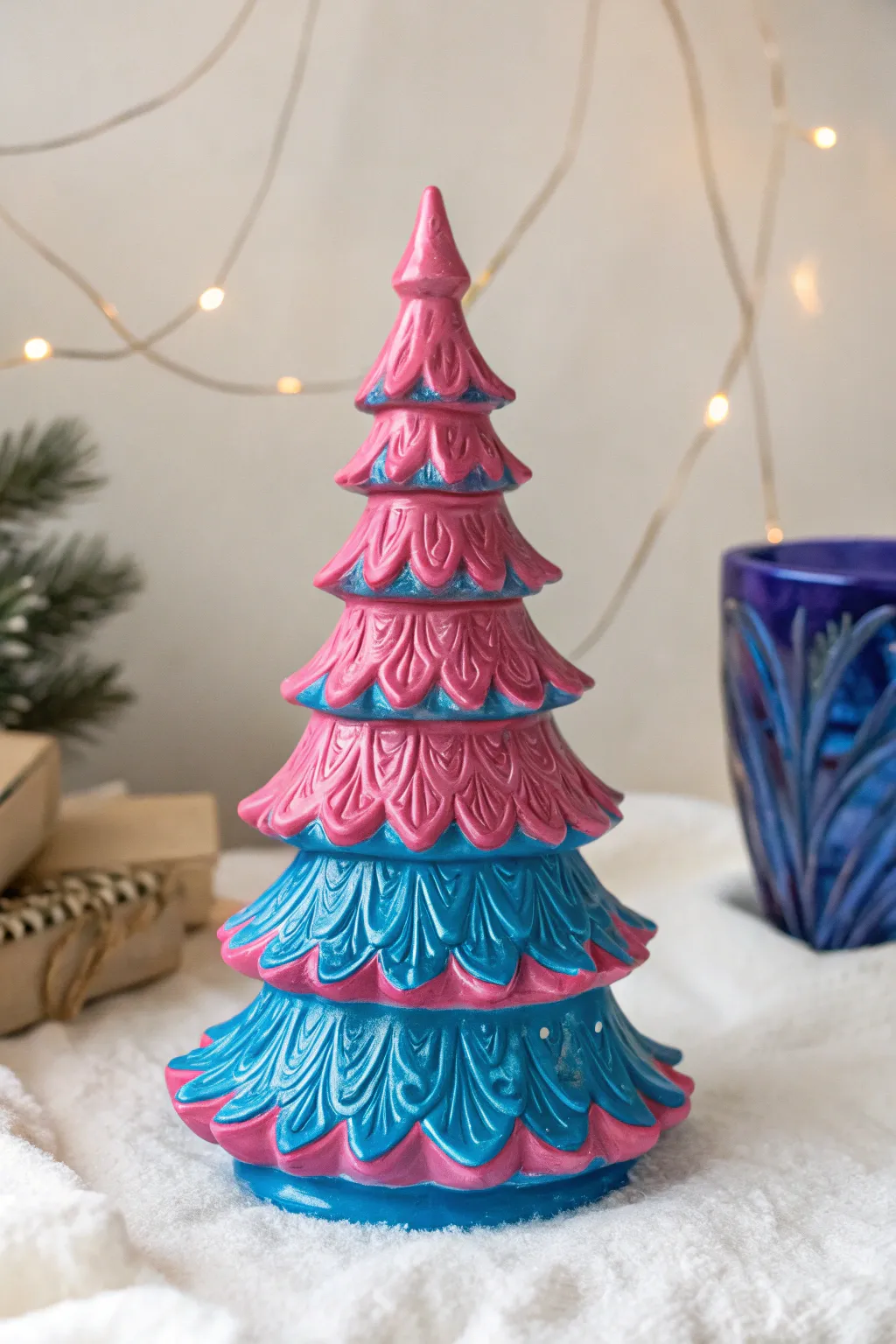 Dare to be different: A bold ceramic Christmas tree that brings a modern twist to your holiday decor.