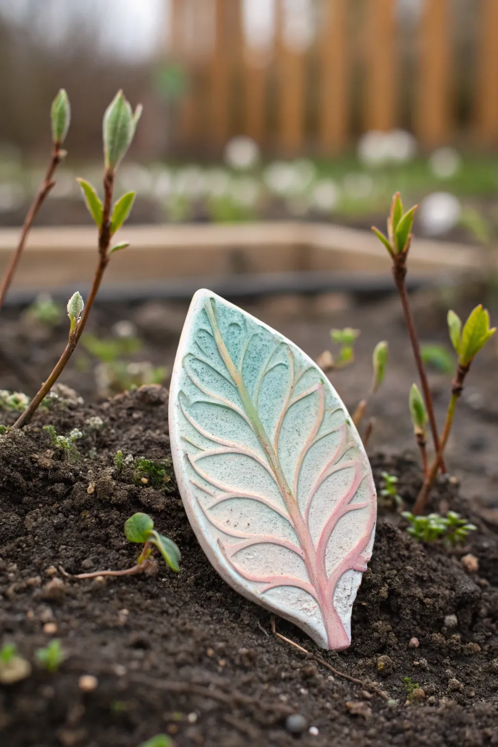 Capture the essence of each season with a beautifully crafted ceramic garden marker. 🌿✨ #SeasonalElegance #GardenArt