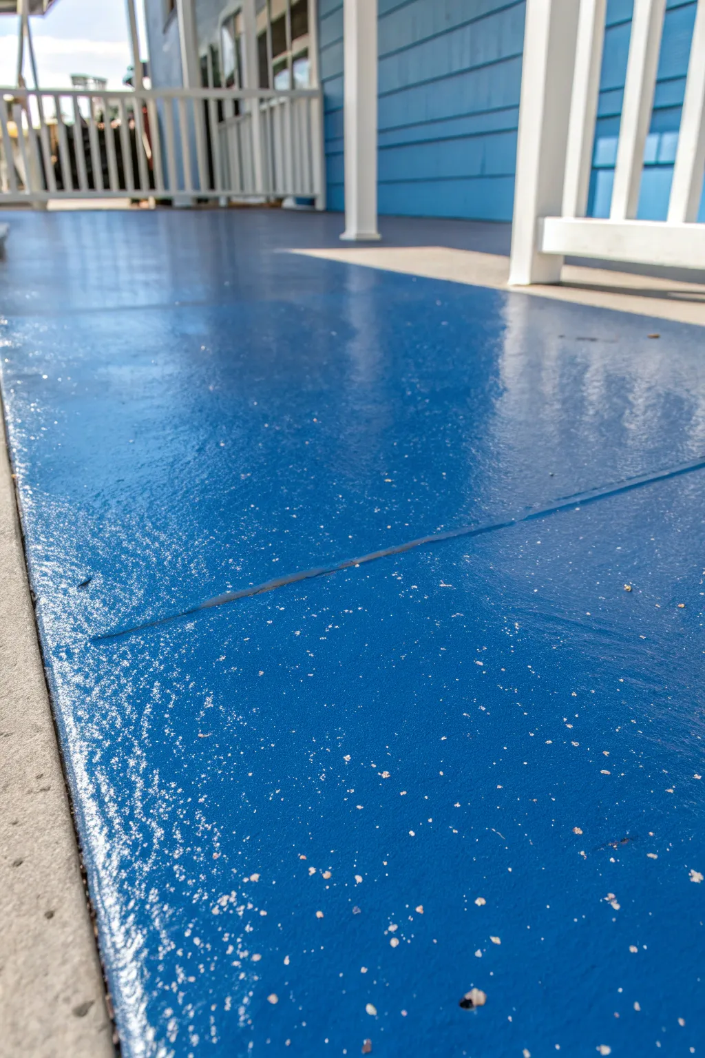 Transform your concrete floor with bold deck paint for a durable and stylish finish.