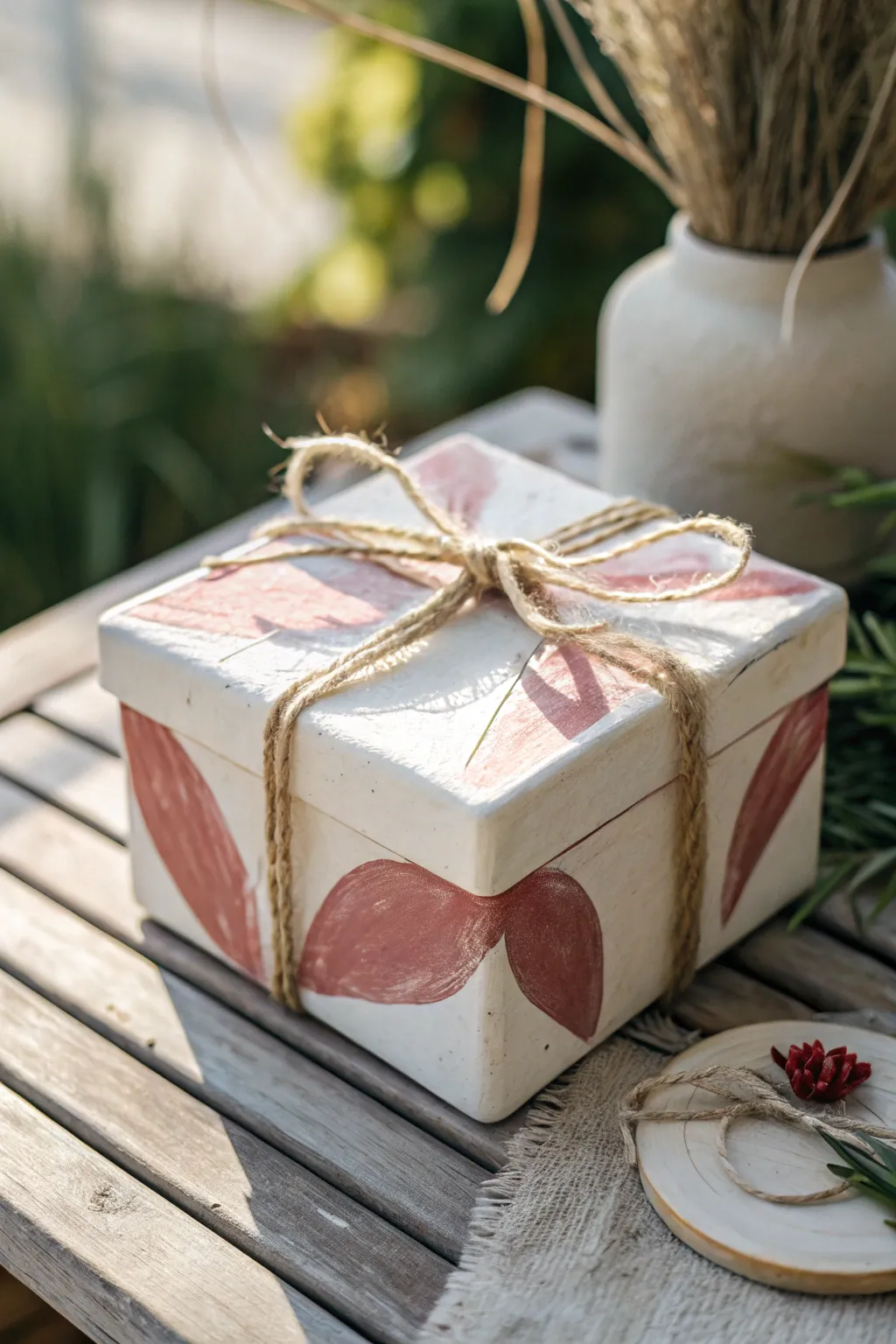 Add a touch of handmade elegance to your holiday decor with these minimalist clay gift box decorations.