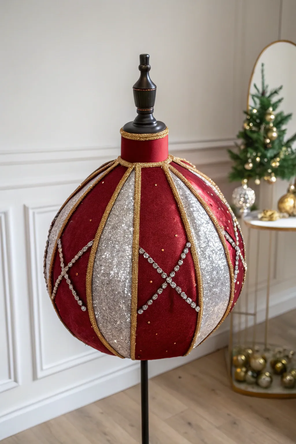 Shimmer and shine this holiday season with your own DIY Christmas bauble costume!
