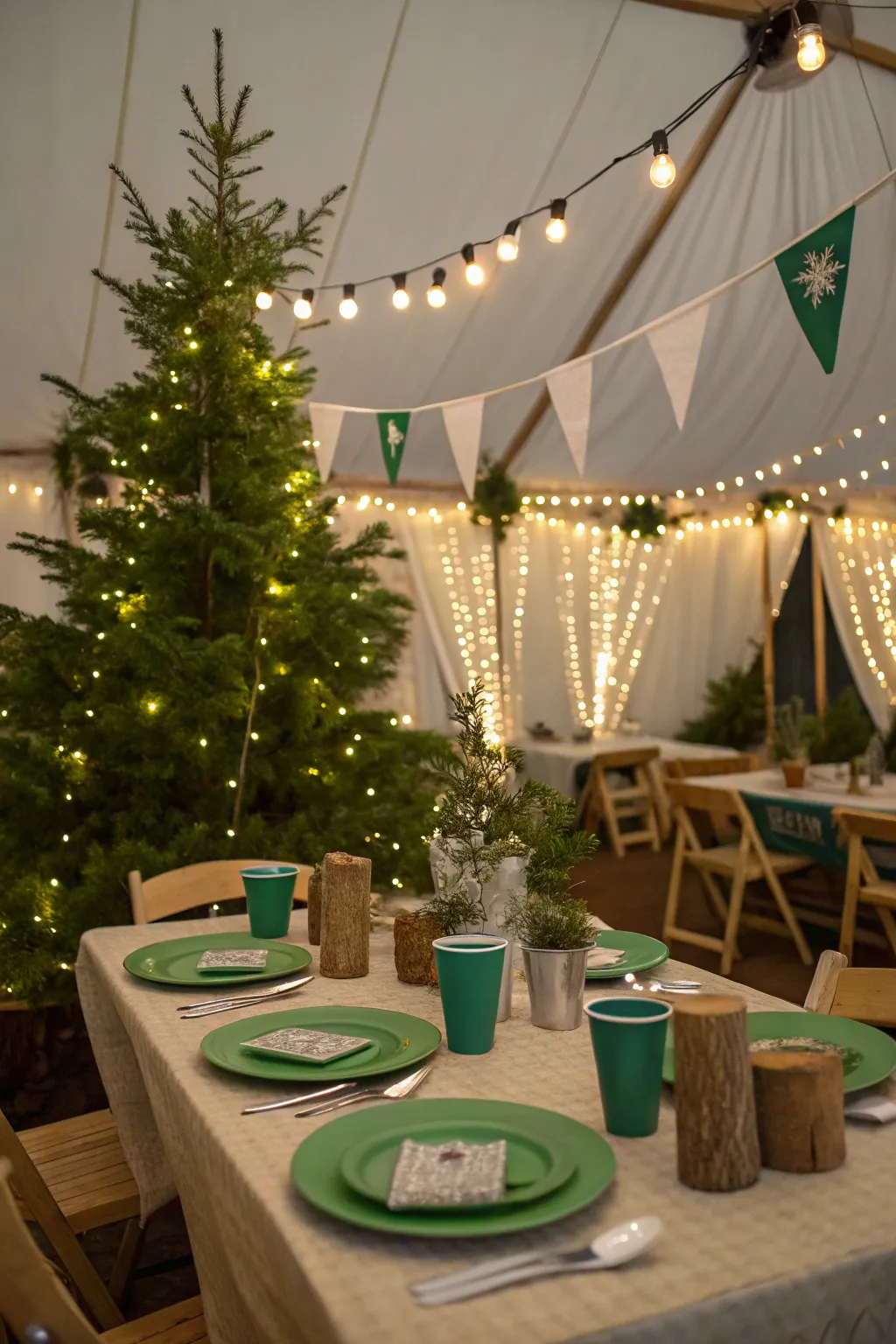 Eco-friendly decor choices combine style with sustainability.