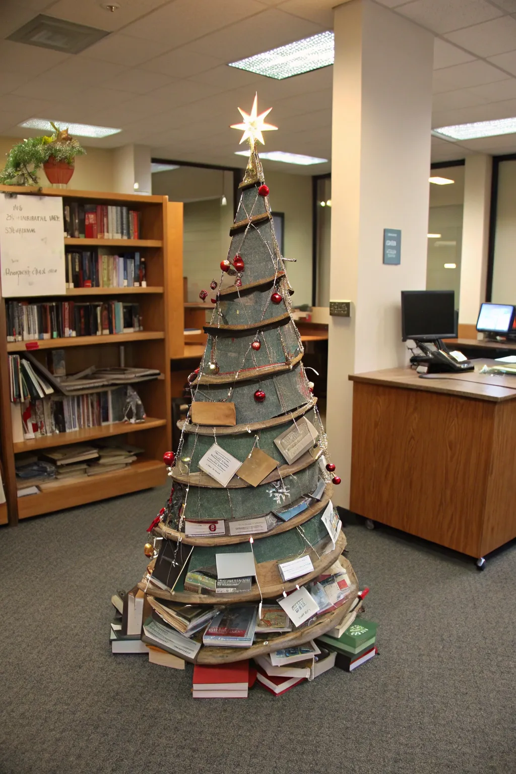 Surprise your colleagues with an alternative Christmas tree.