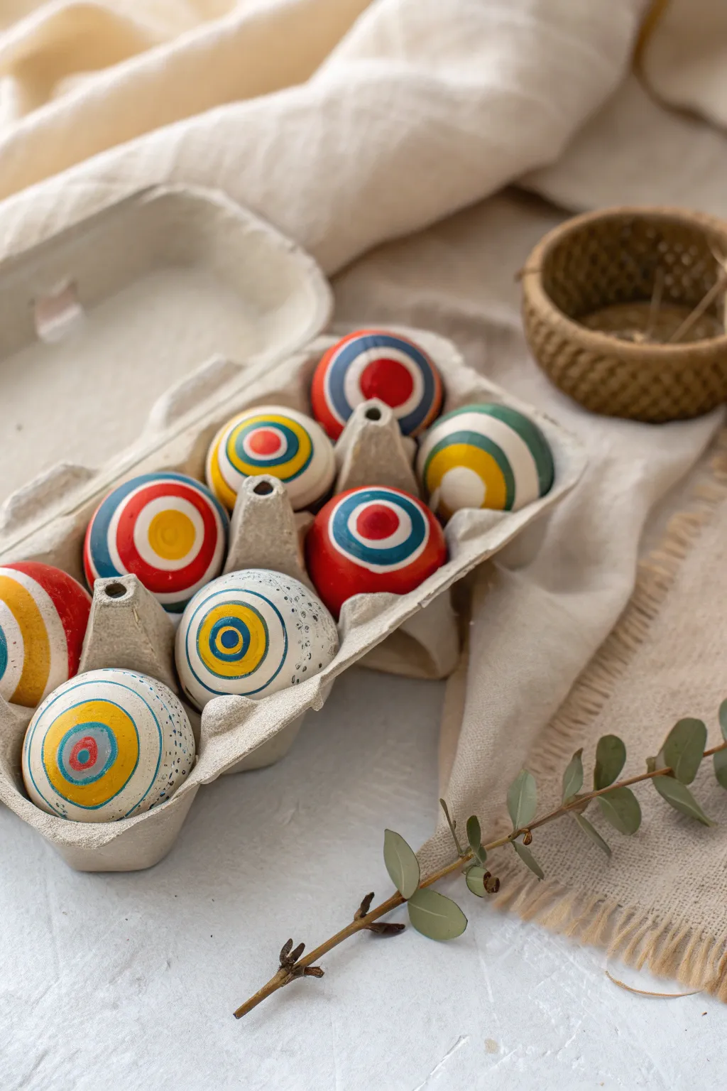 Transform ordinary into extraordinary with this Kandinsky-inspired egg carton art—where simplicity meets vibrant creativity.