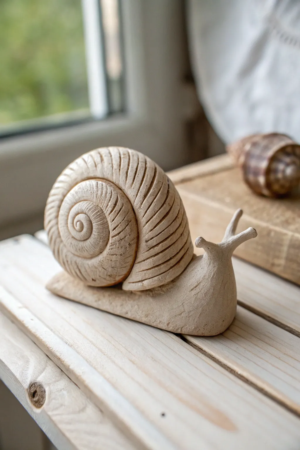Embrace the charm of simplicity with this beautifully crafted clay snail, a perfect blend of minimalist and boho aesthetics.