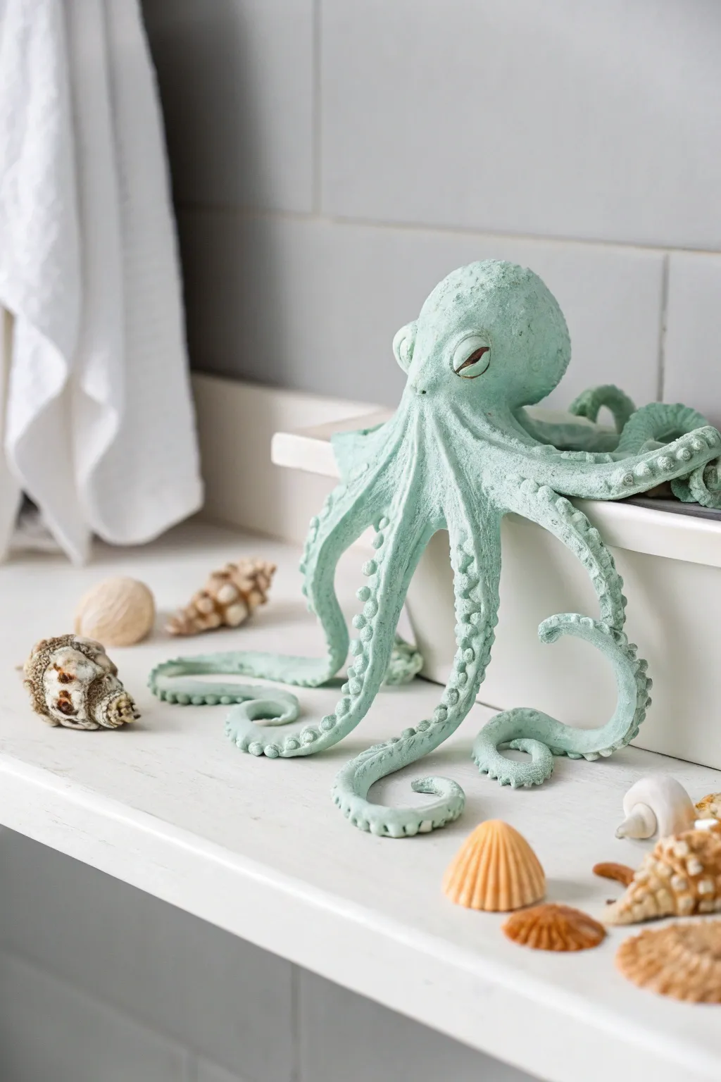 Bring the ocean's whimsy to your space with this charming clay octopus.