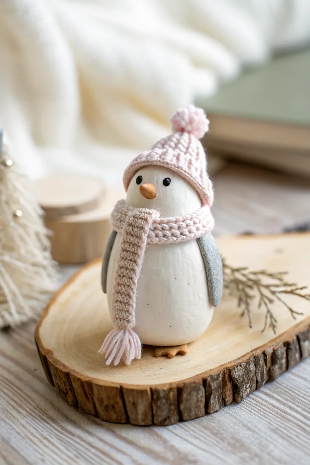 Embrace the holiday spirit with a touch of whimsy—meet your new favorite clay penguin ornament!