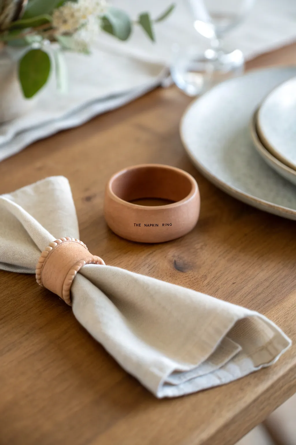 Elevate your table setting with personalized clay napkin rings – where simplicity meets elegance.