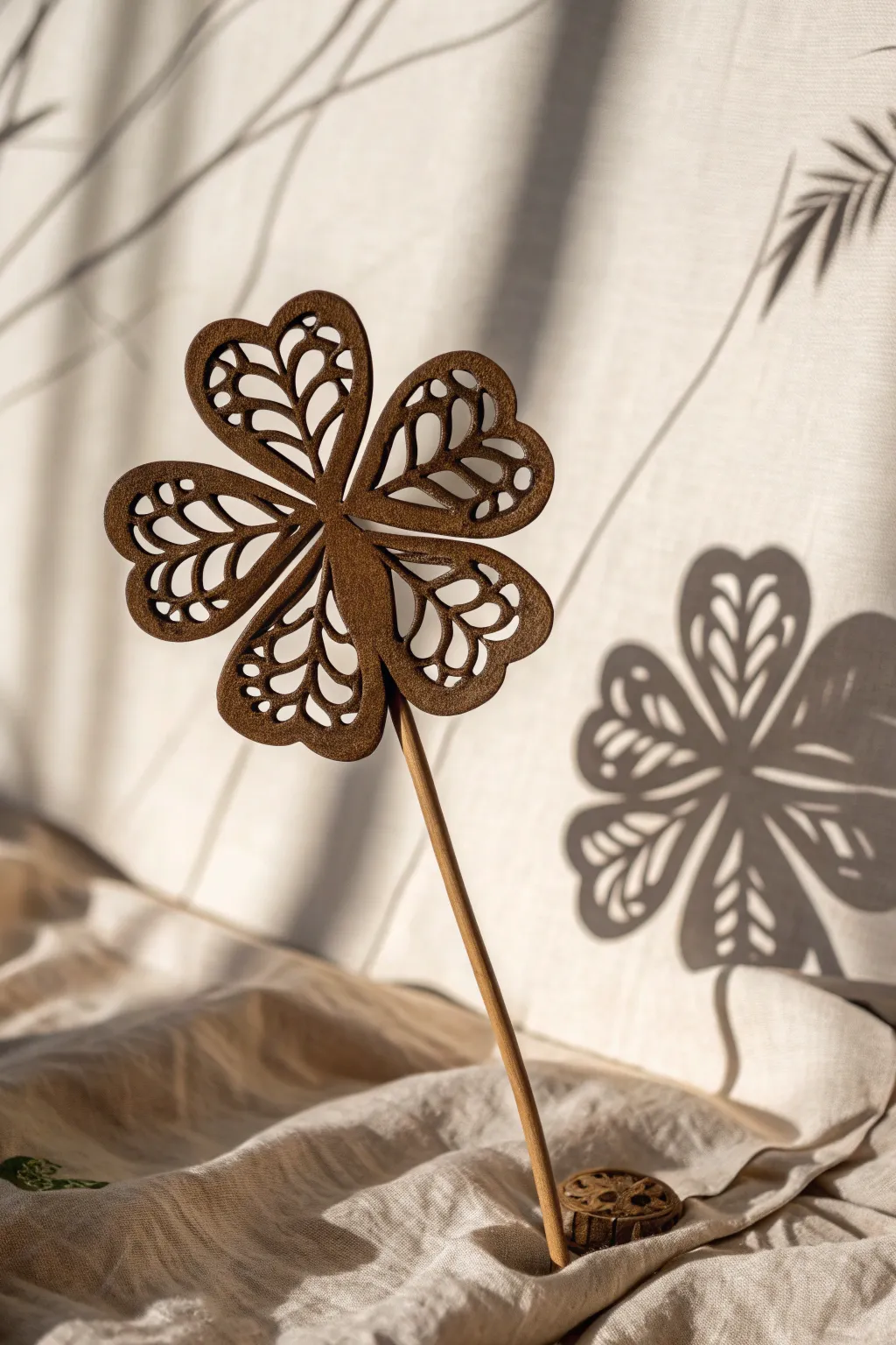 Discover the magic of shadow puppetry with this charming clover-inspired craft.