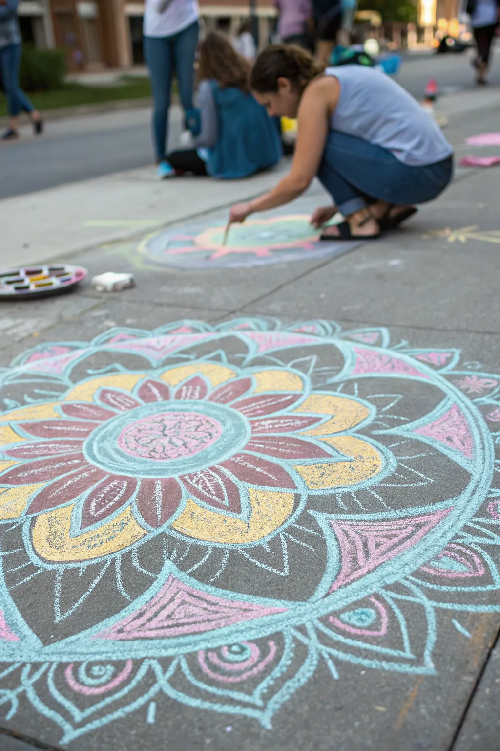 Transforming pavements into masterpieces at the Community Chalk Festival—where creativity meets community spirit.