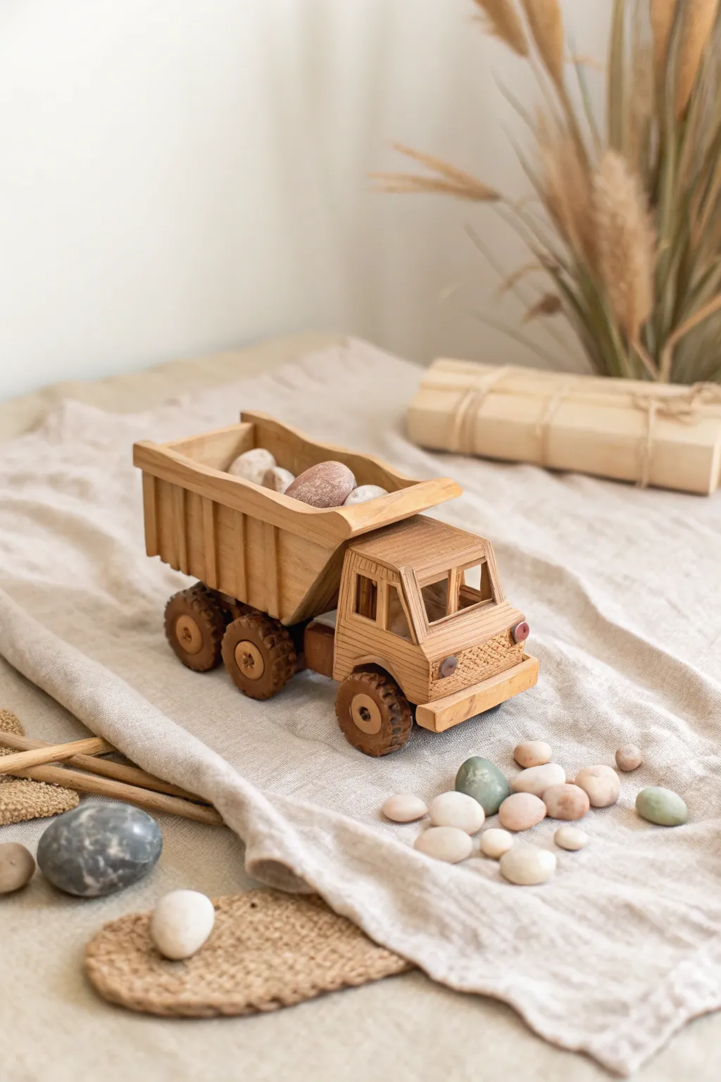 Discover joy in simplicity with our charming rock toss game - where play meets craftsmanship.