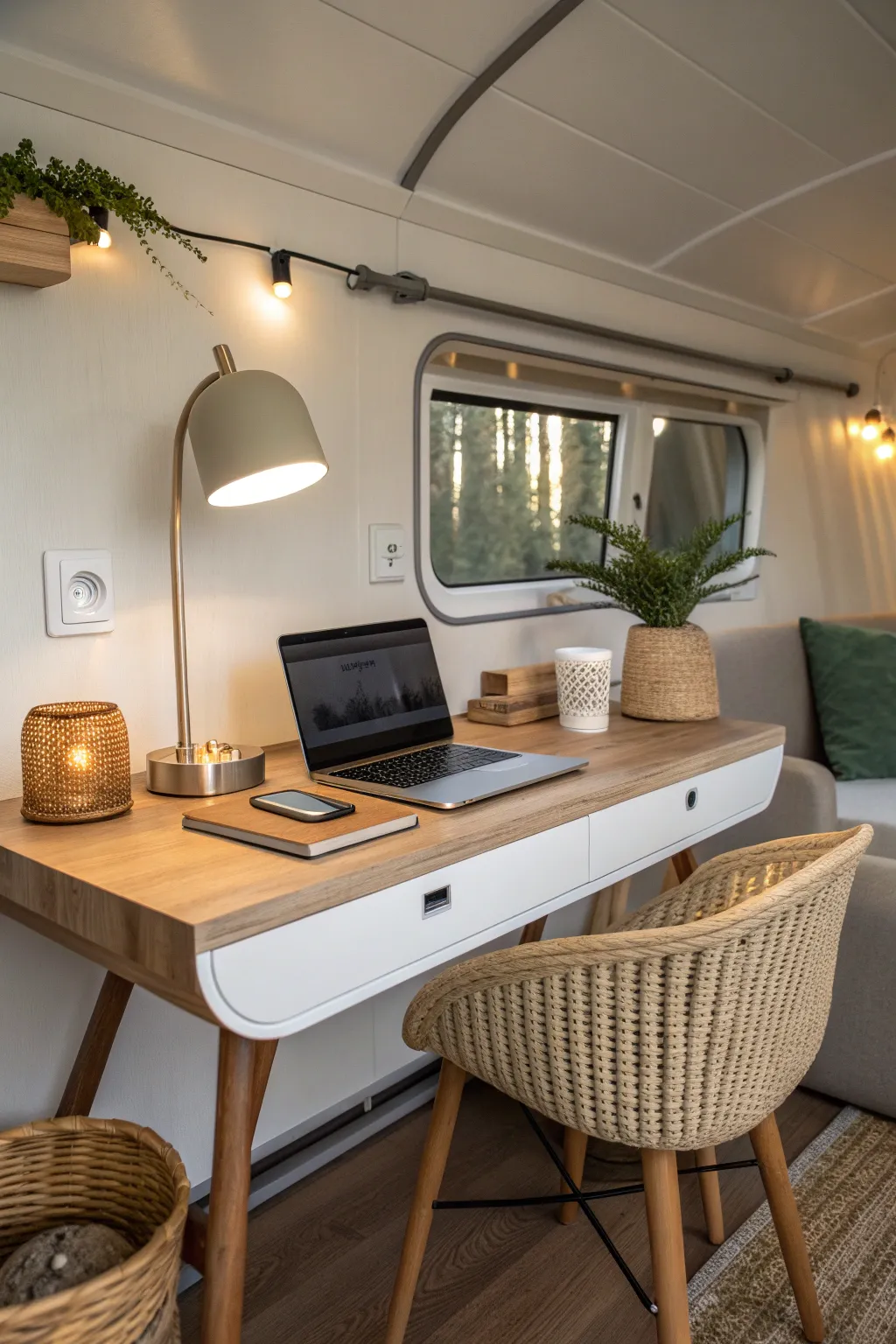 Effortless elegance: Harmonize your workspace with smart technology and minimalist design.