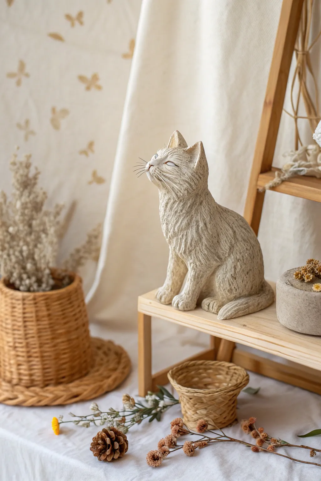 Adopt a tiny companion for your dollhouse — where minimalist design meets boho charm!