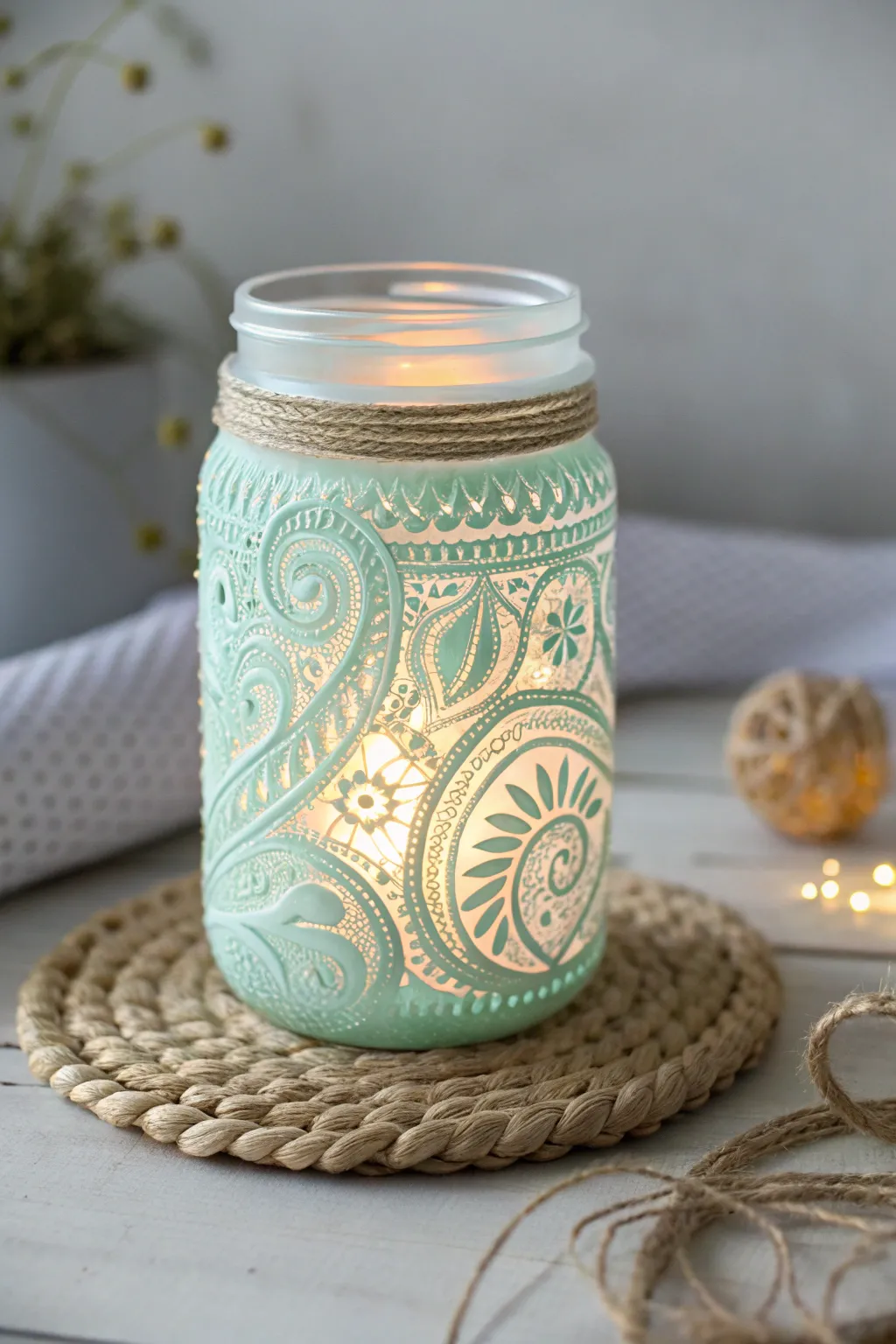 Illuminate your space with a touch of magic: Discover the charm of handmade glow-in-the-dark jars.