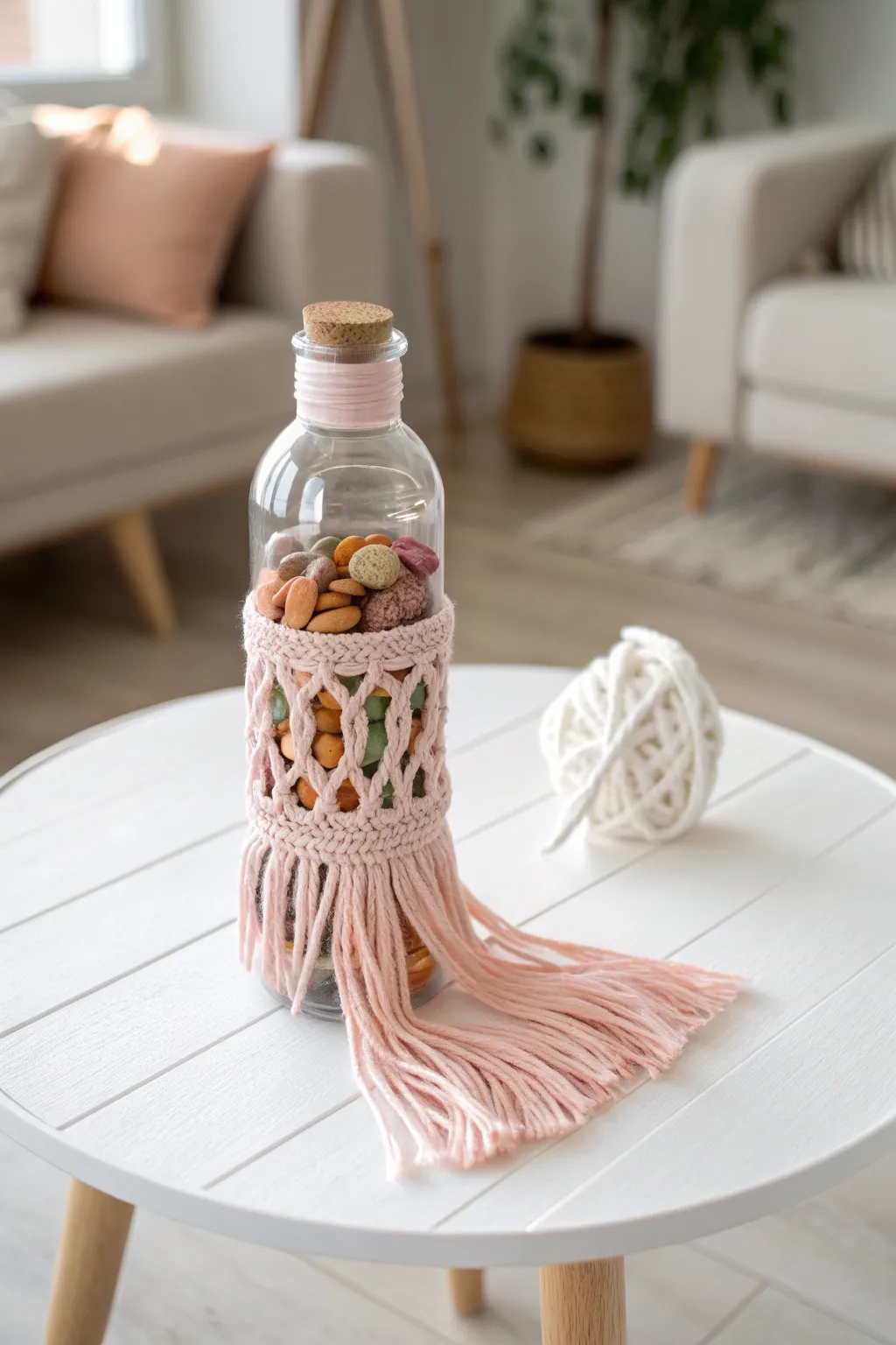 Turn recycled plastic bottles into delightful pet toys with a touch of Boho flair!