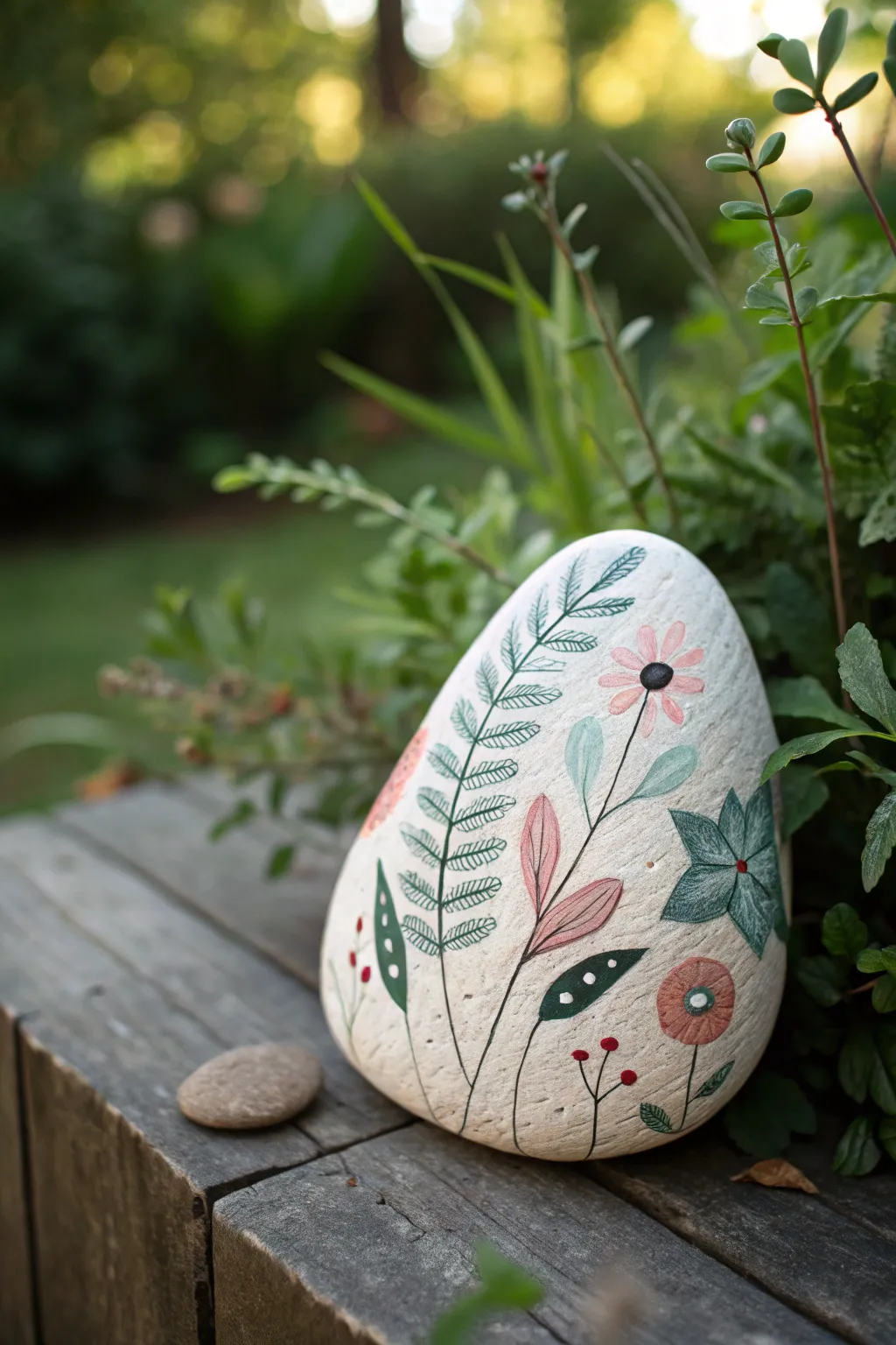 Elevate your garden with these charming painted rock markers, a blend of art and nature.