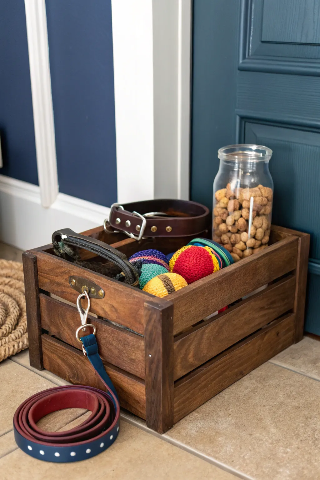 Elevate your pet's style with this handcrafted accessory station!