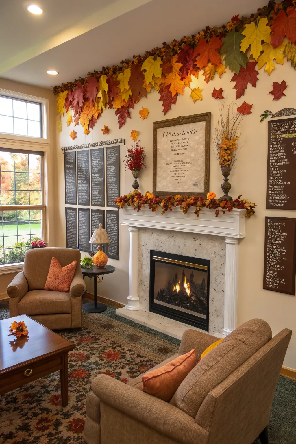 Seasonal theme rotations for a dynamic donor wall.