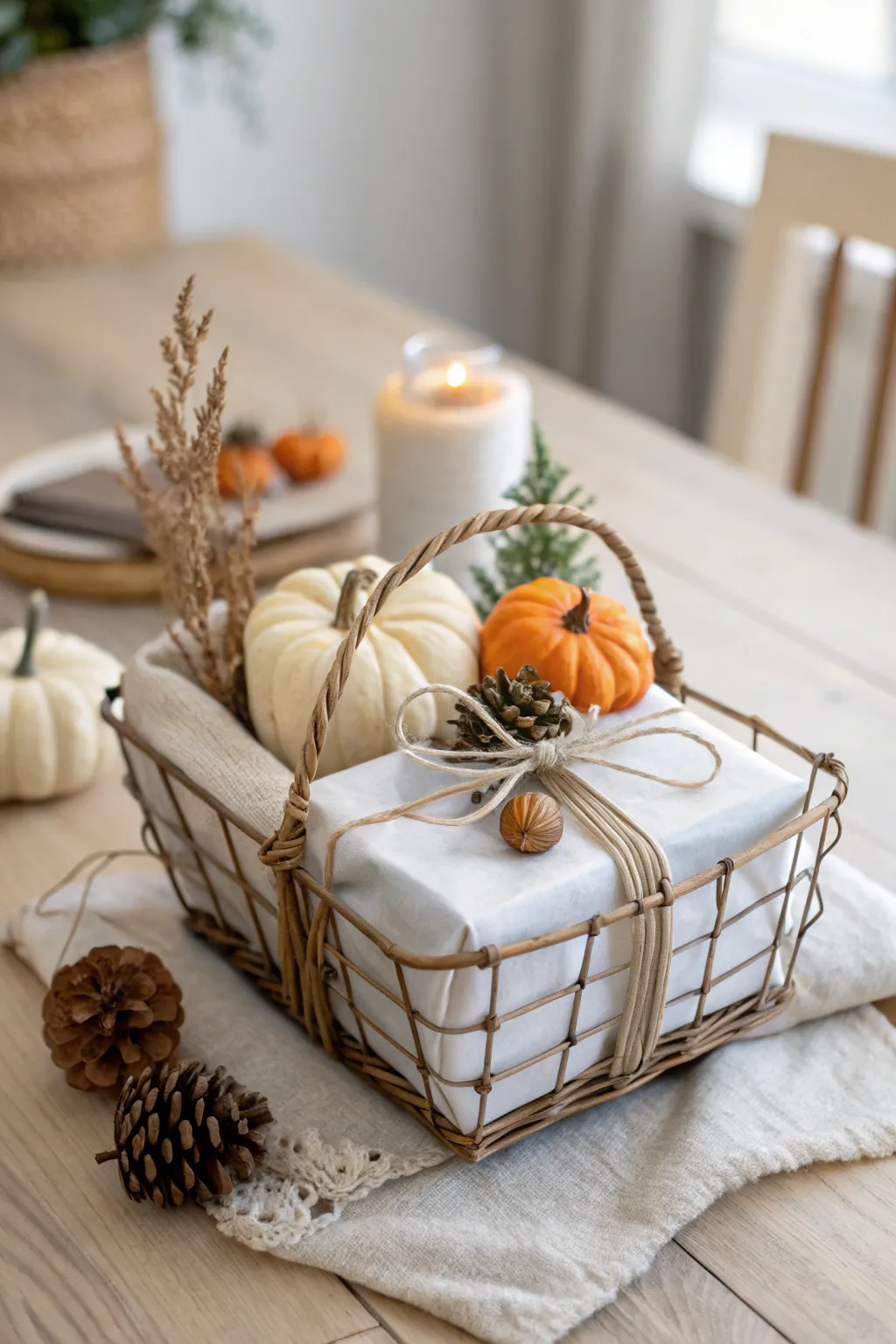 Embrace the season with a touch of nature in your gift wrapping.