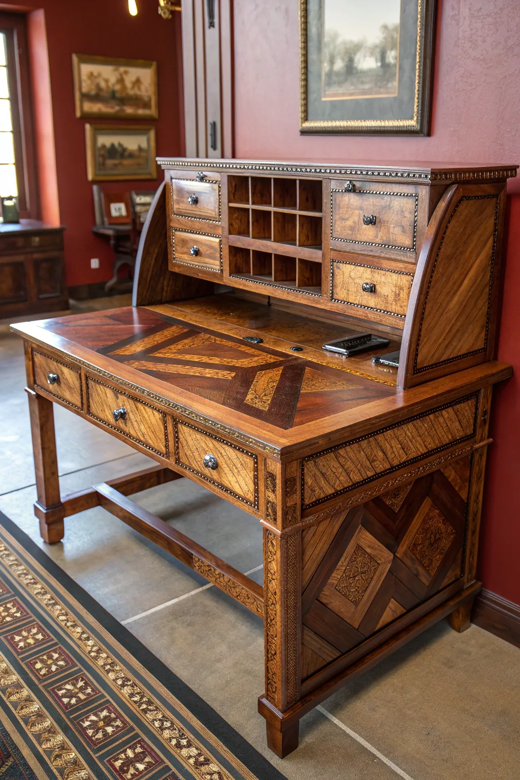 Unleash the charm of reclaimed wood with this bespoke desk—where history meets craftsmanship.