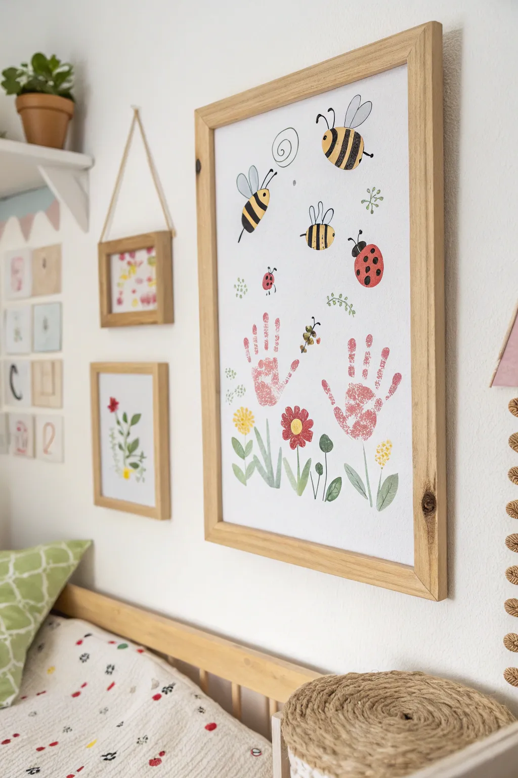 Transform tiny hands into whimsical garden critters, adding a playful charm to your little one's space.