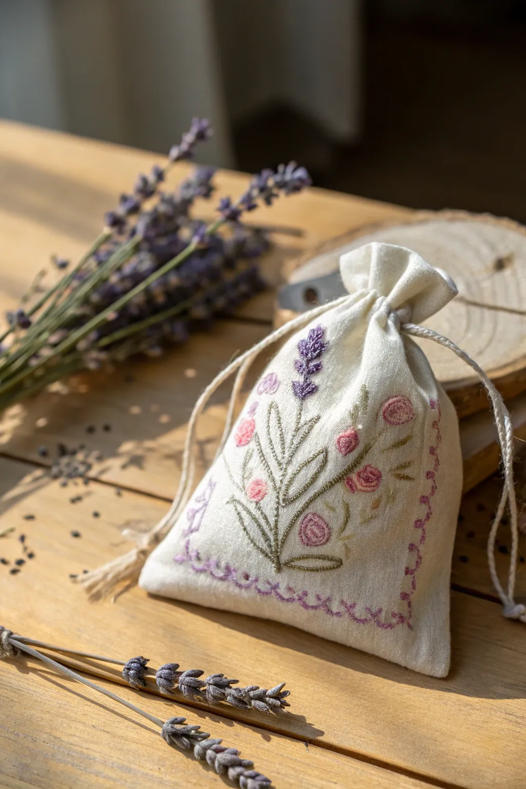 Elevate your space with the calming allure of handcrafted lavender sachets. 🌿✨