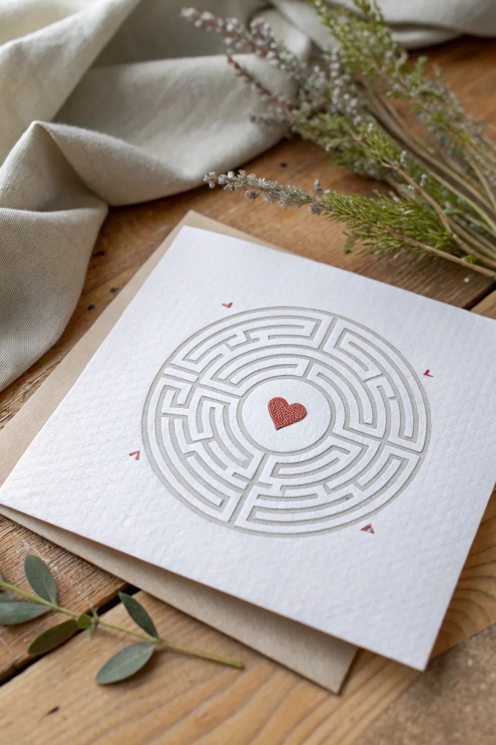 Discover the charm of interactive Valentine's cards with a playful maze leading to the heart.