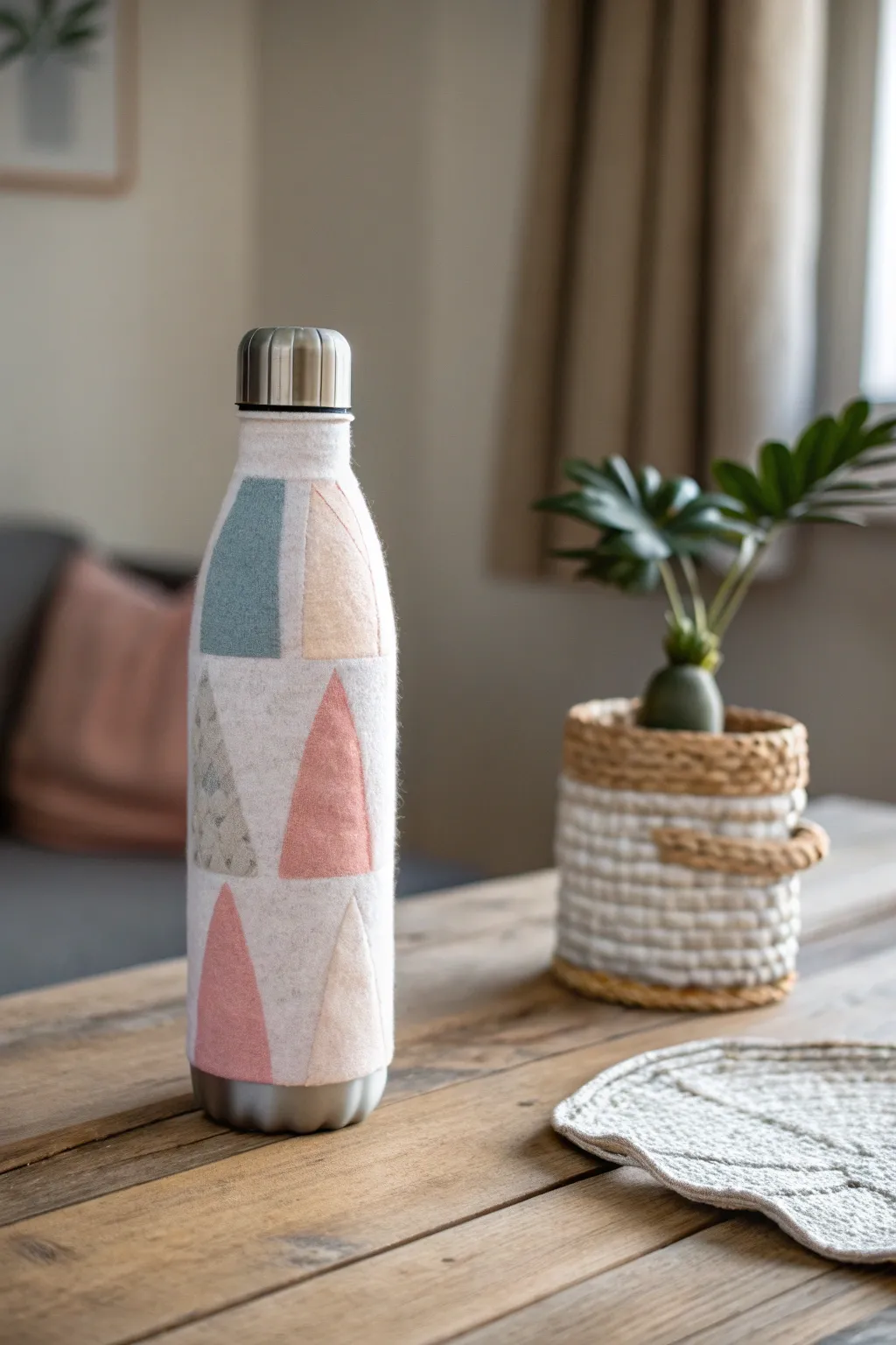 Add a touch of warmth and texture to your hydration routine with cozy felt accents.