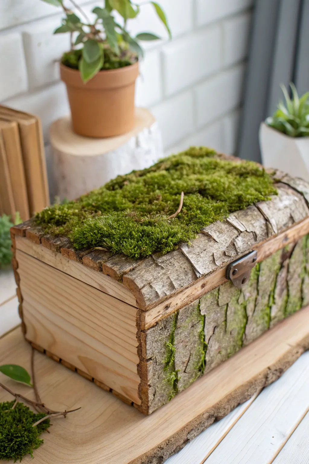 Bring the serenity of nature indoors with this beautifully textured, nature-inspired decorative box.