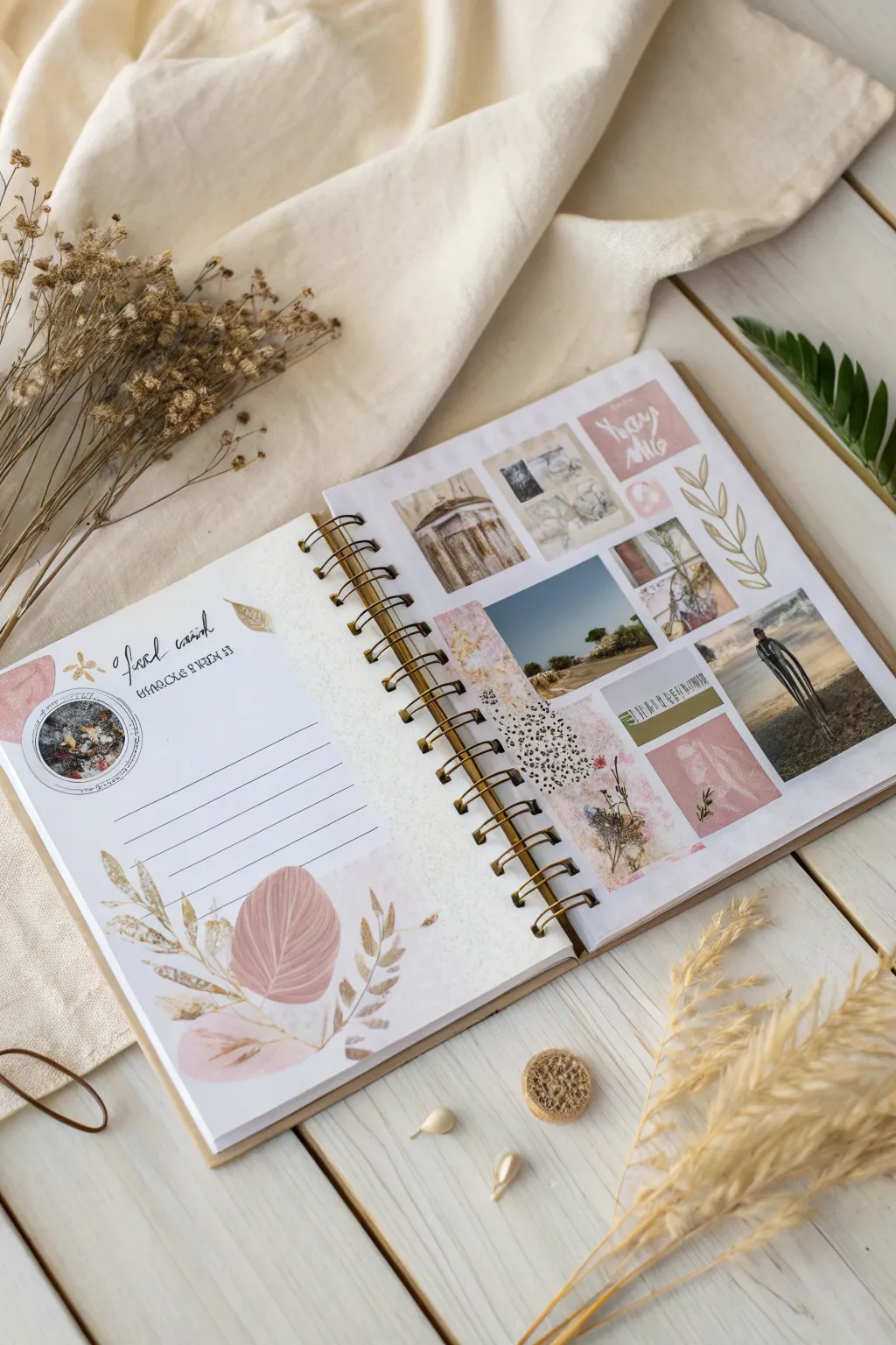 Transform your notebook into a chic masterpiece with magazine collage magic.