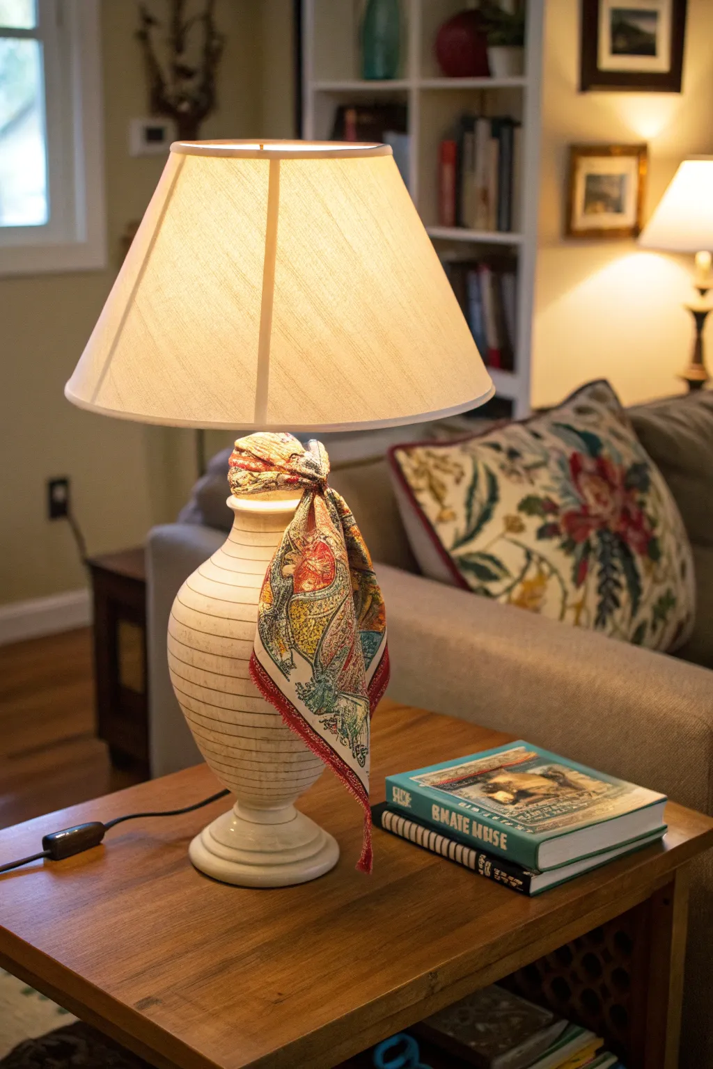 Transform your lighting with a bandana lampshade.