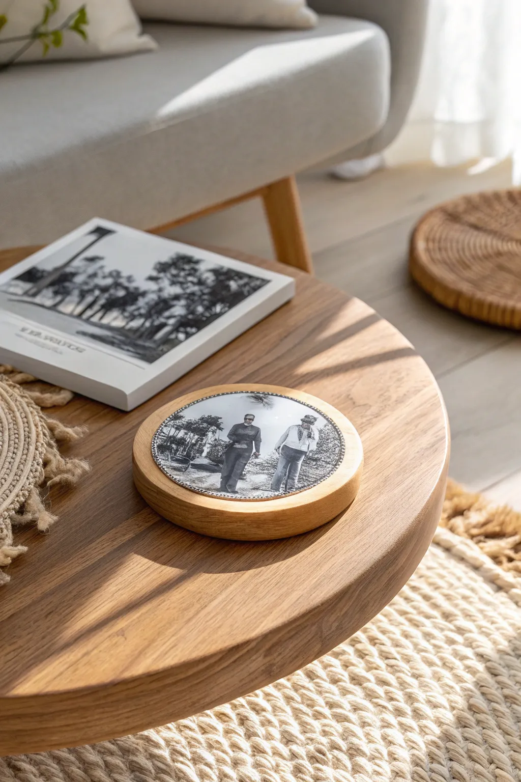 Elevate your coffee moments with handcrafted photo coasters.