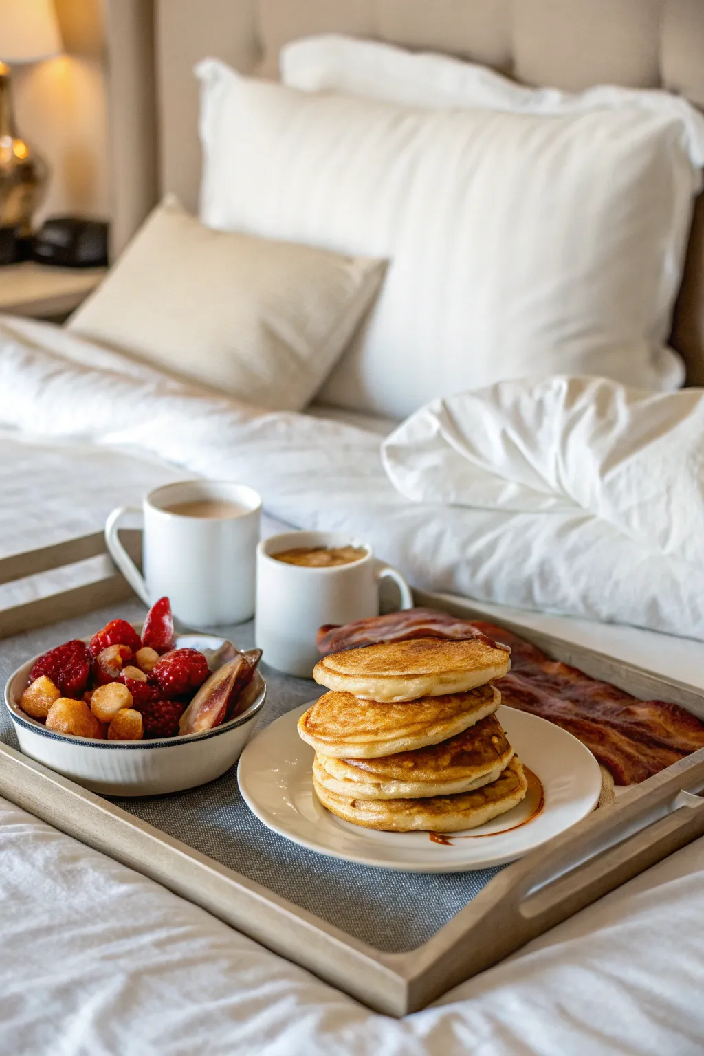Enjoying breakfast for dinner brings a whimsical twist to the evening.