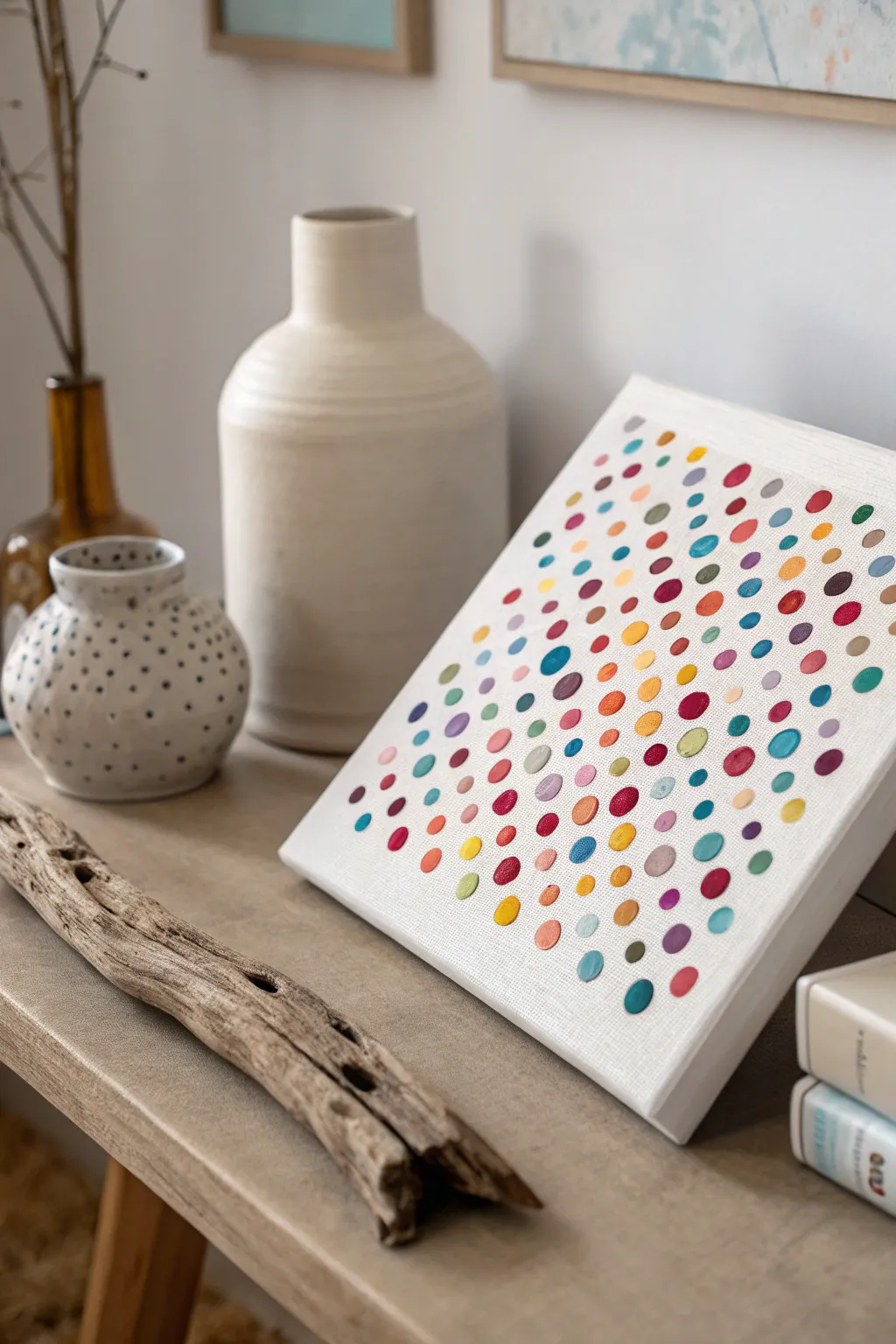 Discover the serenity of pointillism with DIY Impressionist Dots – where vibrant color meets minimalist elegance.