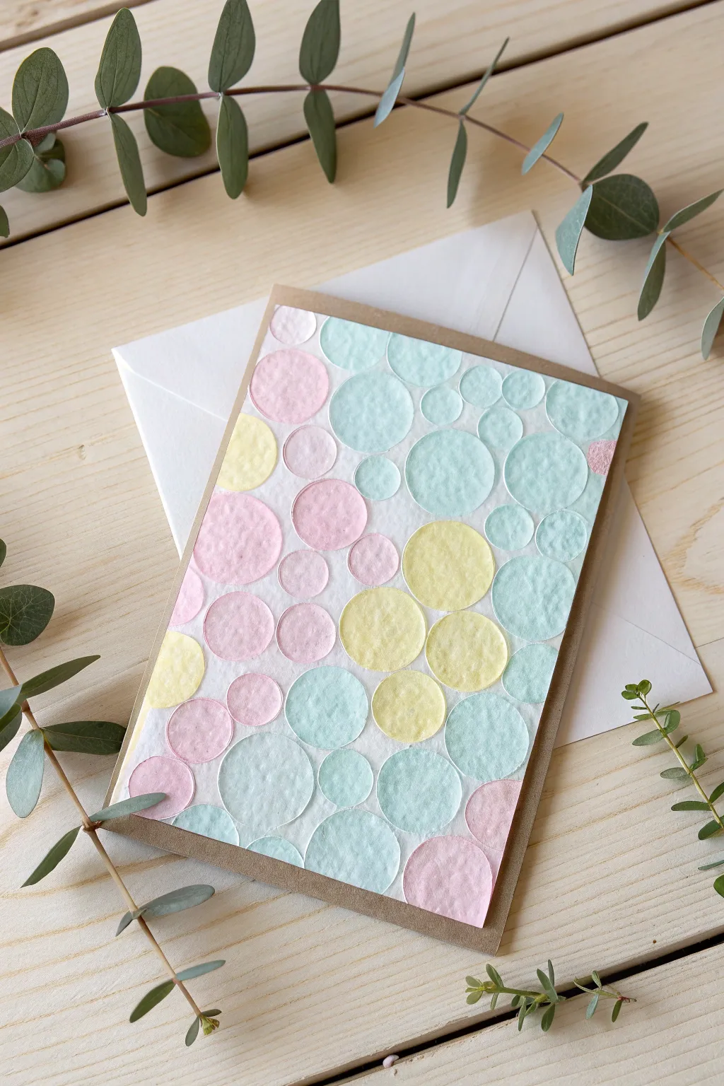 Crafted with love: A whimsical bubble wrap birthday card perfect for little hands to make and give!